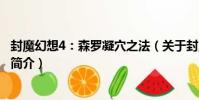 封魔幻想4:森羅凝穴之法(關于封魔幻想4:森羅凝穴之法簡介)