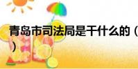 青島市司法局是干什么的(司法局是干什么的)