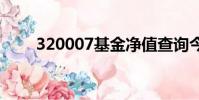 320007基金凈值查詢今天最新估值