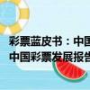 彩票藍皮書：中國彩票發展報告 2015版（關于彩票藍皮書：中國彩票發展報告 2015版介紹）