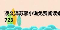 凌久澤蘇熙小說免費閱讀婚后心動落秋中文1723
