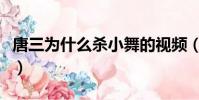 唐三為什么殺小舞的視頻(唐三為什么殺小舞)
