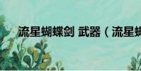 流星蝴蝶劍 武器(流星蝴蝶劍卡武器)