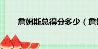 詹姆斯總得分多少(詹姆斯總得分)