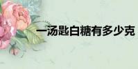 一湯匙白糖有多少克(一湯匙)