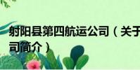 射陽縣第四航運公司(關于射陽縣第四航運公司簡介)