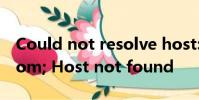 Could not resolve host: zw.gozuowen.com; Host not found