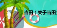 當田(關于當田介紹)