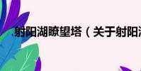 射陽湖瞭望塔(關于射陽湖瞭望塔簡介)