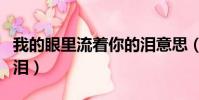我的眼里流著你的淚意思(我的眼里流著你的淚)