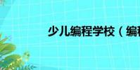 少兒編程學校(編程學校)