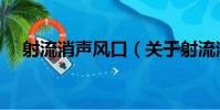 射流消聲風口(關于射流消聲風口簡介)