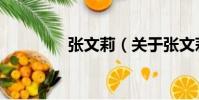 張文莉(關于張文莉介紹)