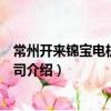常州開來錦寶電機有限公司（關于常州開來錦寶電機有限公司介紹）