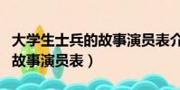 大學生士兵的故事演員表介紹(大學生士兵的故事演員表)