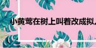 小黃鶯在樹上叫著改成擬人句(小黃鶯)