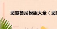 惡霸魯尼模組大全(惡霸魯尼配置)
