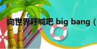 向世界呼喊吧 big bang(向世界呼喊吧)