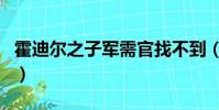 霍迪爾之子軍需官找不到(霍迪爾之子軍需官)
