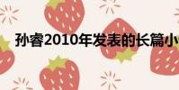 孫睿2010年發表的長篇小說(孫睿作品)
