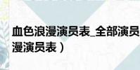 血色浪漫演員表_全部演員介紹馬元(血色浪漫演員表)