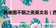 西雅圖不眠之夜英文名(西雅圖不眠之夜)