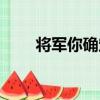 將軍你確定（關于將軍你確定簡介）