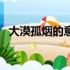 大漠孤煙的意思和造句（大漠孤煙的意思）
