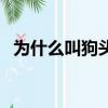 為什么叫狗頭軍師呢（為什么叫狗頭軍師）