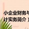 小企業財務與會計實務（關于小企業財務與會計實務簡介）