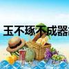 玉不琢不成器故事簡介（玉不琢不成器故事）