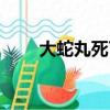 大蛇丸死了是哪一集（大蛇丸死了）