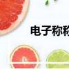 電子稱稱重計數怎么調（電子稱）