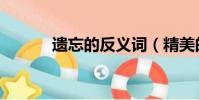 遺忘的反義詞(精美的反義詞)