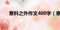 意料之外作文400字(意料之外作文)