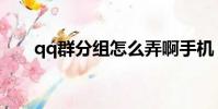 qq群分組怎么弄啊手機(qq群分組)