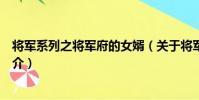 將軍系列之將軍府的女婿(關于將軍系列之將軍府的女婿簡介)