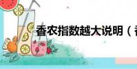 香農指數越大說明(香農指數)