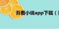 吾看小說app下載(吾看小說)