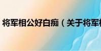 將軍相公好白癡(關于將軍相公好白癡簡介)