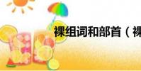 裸組詞和部首(裸組詞)