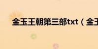 金玉王朝第三部txt(金玉王朝第三部)