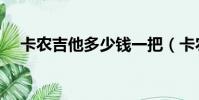 卡農吉他多少錢一把(卡農吉他怎么樣)