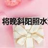 將晚斜陽照水清（關于將晚斜陽照水清簡介）