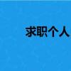求職個人自述簡短（求職個人自述）