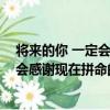 將來的你 一定會感謝現在拼命的自己（關于將來的你 一定會感謝現在拼命的自己簡介）