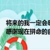 將來的我一定會感謝現在拼命的自己（關于將來的我一定會感謝現在拼命的自己簡介）