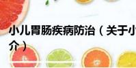 小兒胃腸疾病防治(關于小兒胃腸疾病防治簡介)
