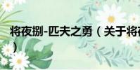 將夜捌-匹夫之勇(關于將夜捌-匹夫之勇簡介)