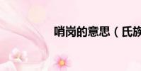 哨崗的意思(氏族崗哨)